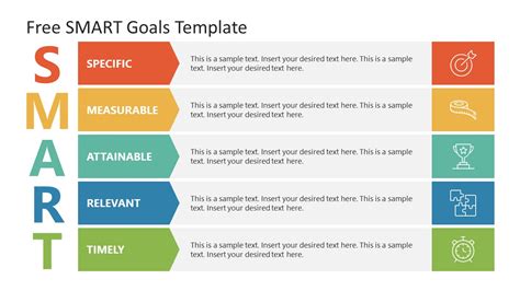 smart goals note card ppt|Free SMART Goals PowerPoint Template.